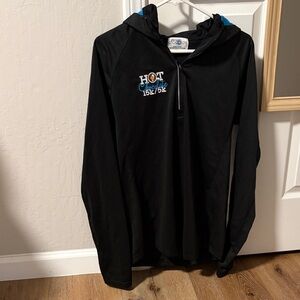 Hot Chocolate Run Black Half-Zip Hoodie